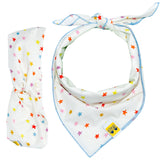 Confetti Stars Matching Set: dog bandana and human headband