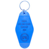 Blue I've Got Plans Motel Keychain