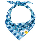 Japandi Gingham Dog Bandana