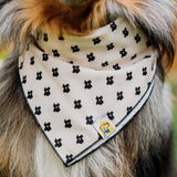 Texas State Dog Bandana in Black and White x Studio Orch Collaboration