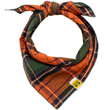 Warm Autumn Plaid Dog Bandana