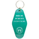 Green When I Die Motel Keychain
