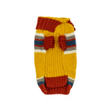 Mustard Yellow Striped Dog Sweater
