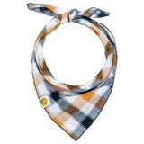 Tobacco Plaid Dog Bandana