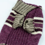 Pressed Grapes Purple Striped Dog Sweater