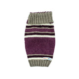 Pressed Grapes Purple Striped Dog Sweater