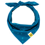 Deep Teal Stars Dog Bandana