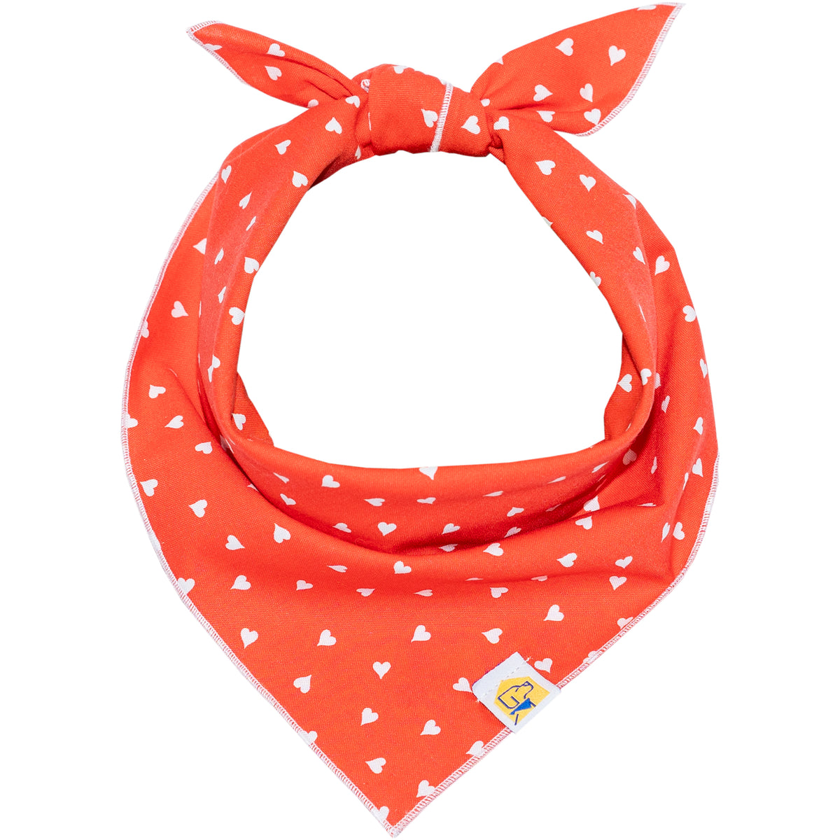 Hearts on Red | Valentine's Day Dog Bandana