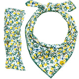 Limoncello dog bandana and matching human headband