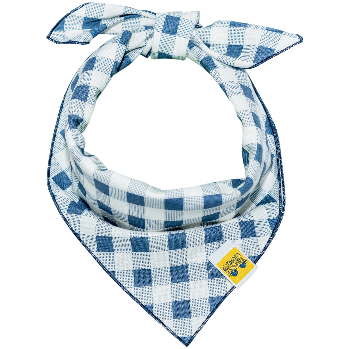 Grey Skies Plaid Dog Bandana