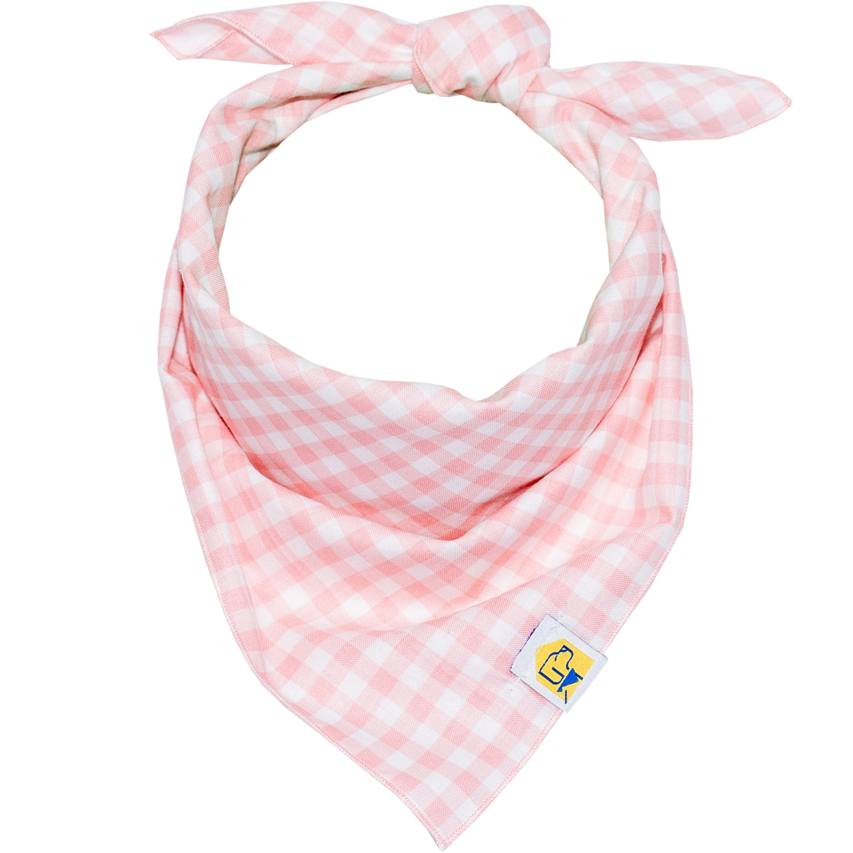 Pink Gingham Dog Bandana | Valentine's Day