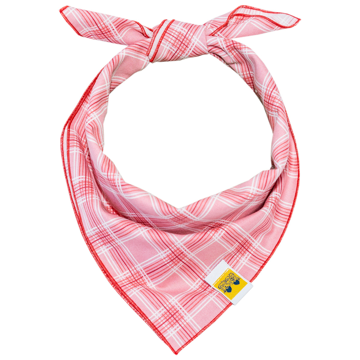 Pink Plaid | Valentine's Day Dog Bandana