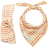 Seasoned Plaid Everyday Matching Set: dog bandana and human headband