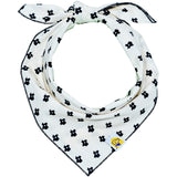 Texas State Dog Bandana in Black and White x Studio Orch Collaboration