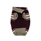 Plum Purple Striped Dog Sweater