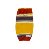 Mustard Yellow Striped Dog Sweater
