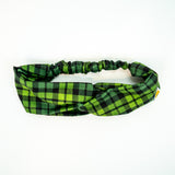 Green Christmas Plaid Headband
