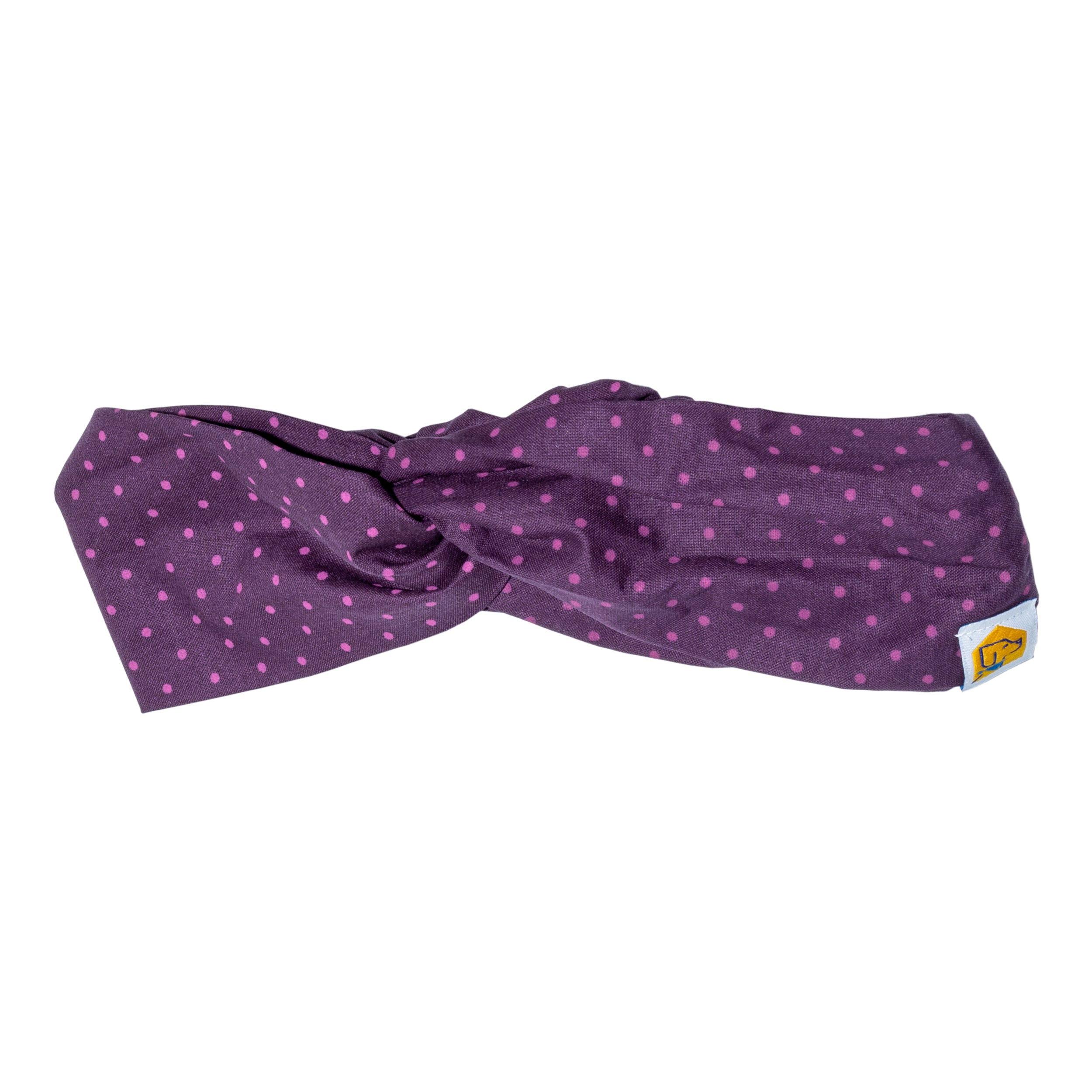 Purple Polka-dot Headband